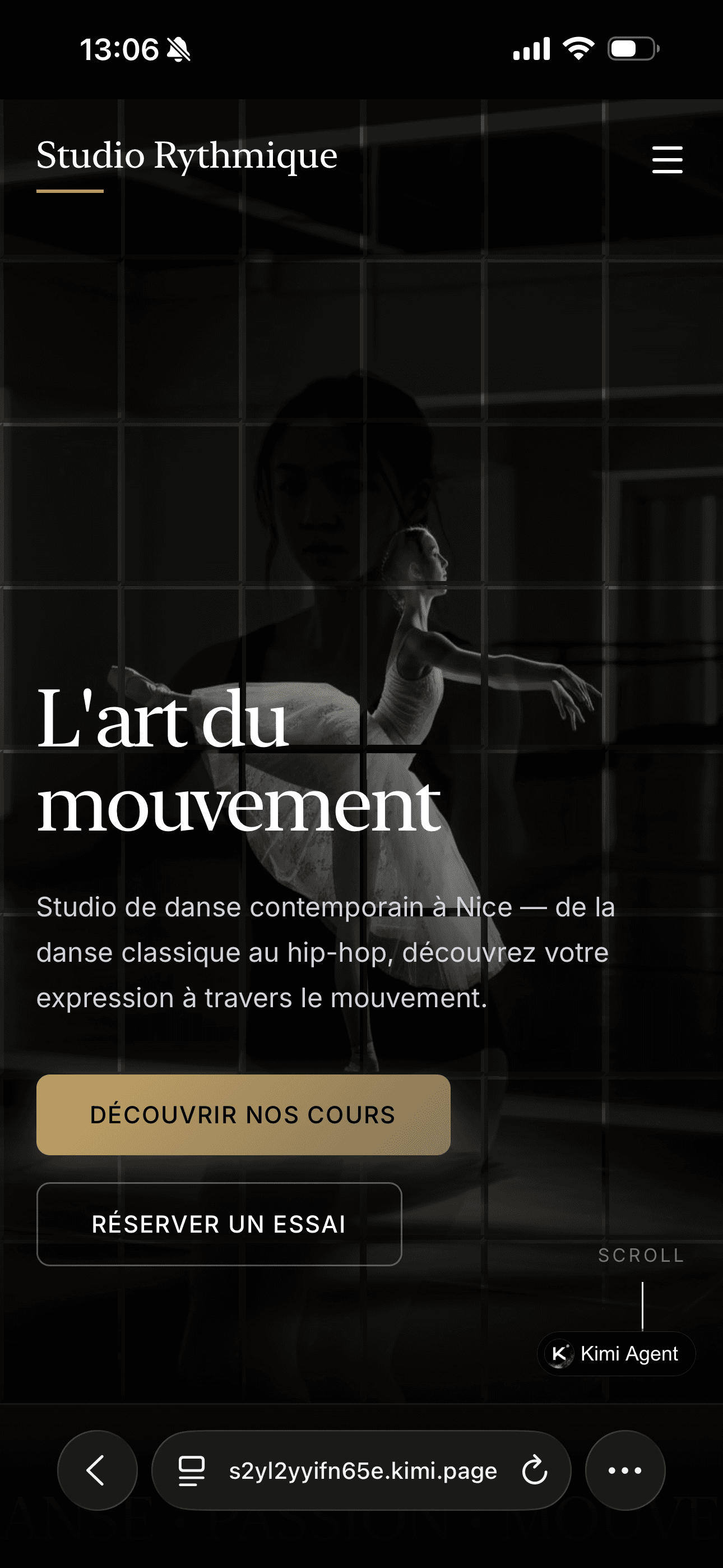 Classique maquette écran mobile 2