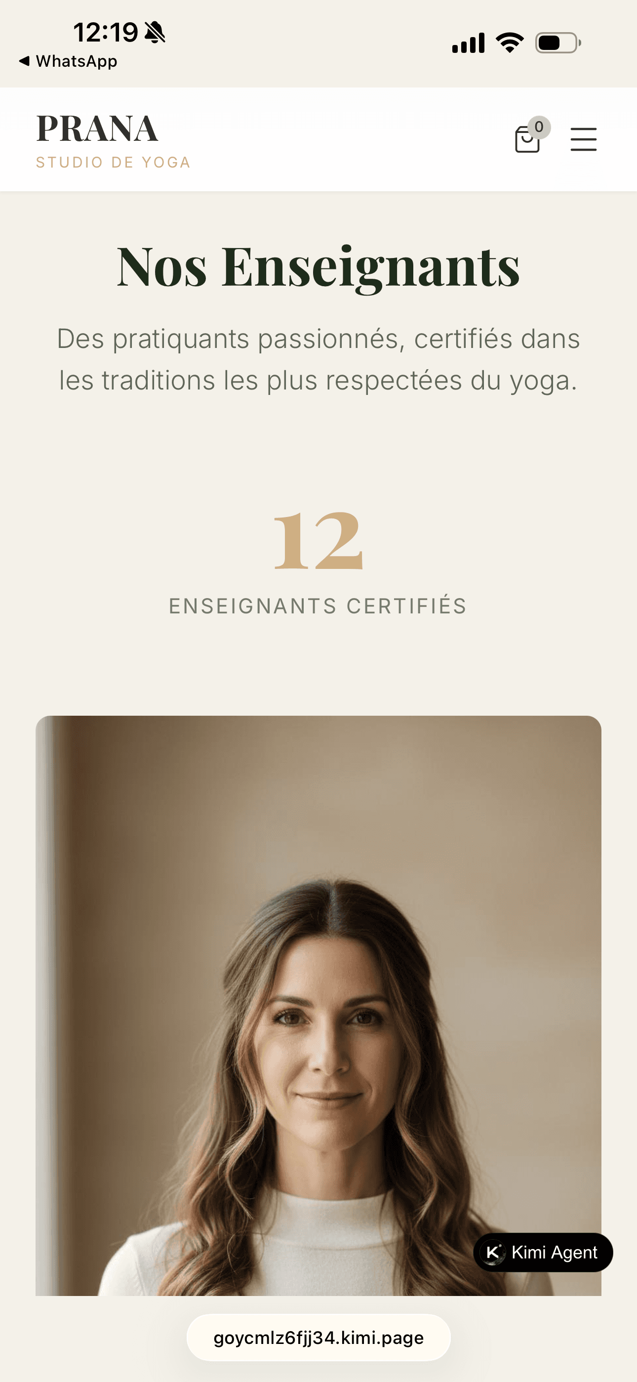 Prana maquette écran mobile 8